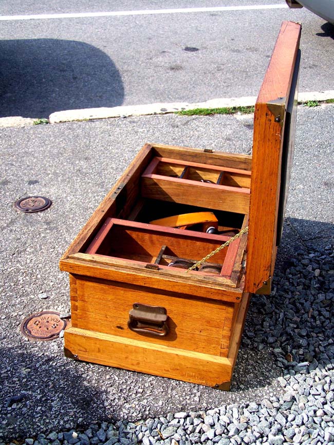 A Fine and Rare Ships' Carpenter's Whalebone Mounted Tool Box circa 1890 — image 10